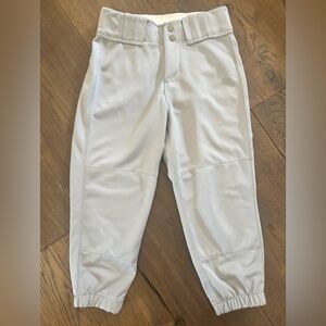 Women’s Boombah softball pants, light gray 3/4 length, size 26